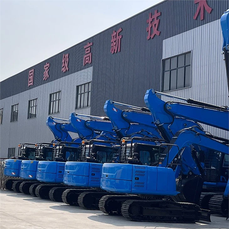 Grote hydraulische graafmachine