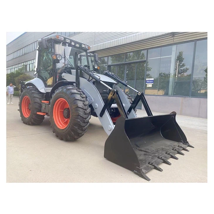 Two-headed Busy Backhoe Loade