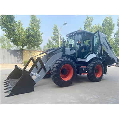 Tweekoppige bezige graaflaadmachine