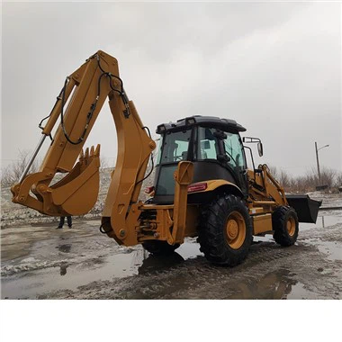 Twee drukke graaflaadcombinaties